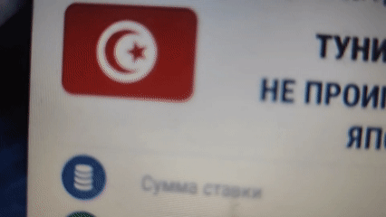 Japan leads Tunisia 1-0 as betting screens and stadium crowd react