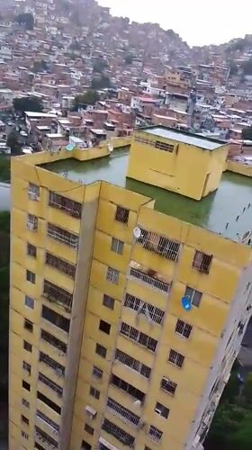 Drone captures aerial views of Caracas hillside settlements