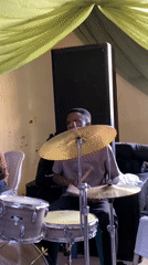 Traditional wedding celebration with live music in Vom, Nigeria