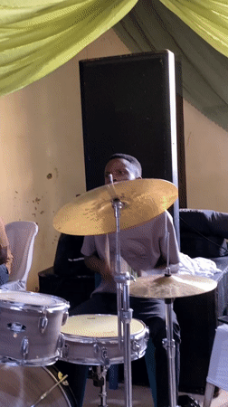 Traditional wedding celebration with live music in Vom, Nigeria