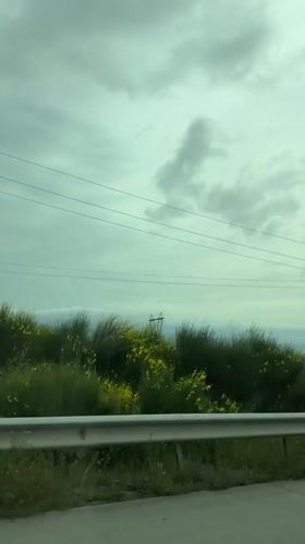 Couple's highway journey documented near Tserovani, Georgia