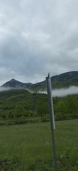 Morning mountain scenery documented in Benasque, Spain