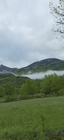 Morning mountain scenery documented in Benasque, Spain
