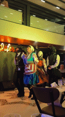 Traditional folk dance performance captured in Üsküdar, Turkey