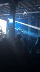 Late-night band performance captured at Buenos Aires venue