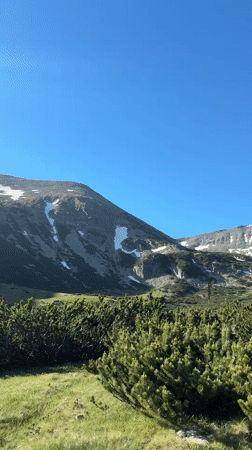 Summer hiking in the Rila Mountains near Samokov, Bulgaria