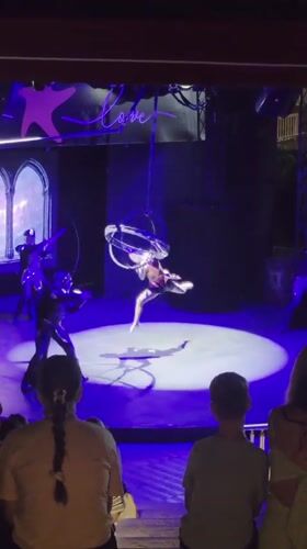 Resort night in Kemer: circus show, seafood, and coastal views