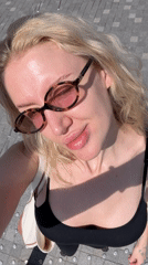 Woman takes selfie outdoors in Belgrade