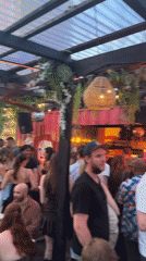 Rooftop party draws young crowd in Munich evening scene