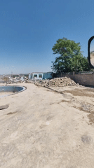 Demolition underway at a Shymkent pool complex