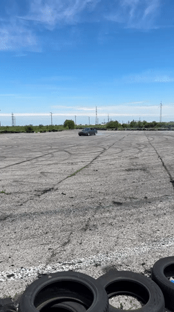 Car drifting and outdoor art observed in Bulgarian village
