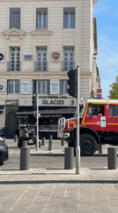 Busy afternoon street activity observed in downtown Marseille