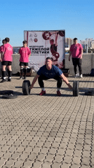 Youth weightlifting competition held on Blagoveshchensk riverside promenade