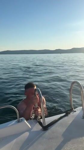 Lazy afternoon on a pedal boat at Lake Turgoyak