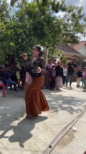 Traditional Indonesian wedding ceremony held in Pulokulon village