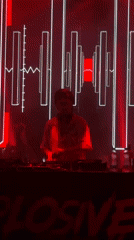 DJ set at an outdoor night event in Kragujevac