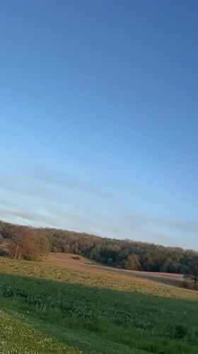 Evening landscape footage captured in South Kesteven at sunset