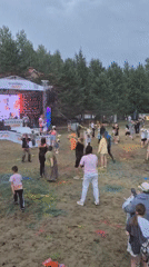 Foam and color powder festival in full swing, Nizhnevartovsk