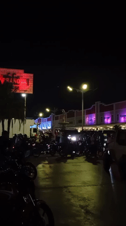 Night car meet draws crowds in Porlamar, Venezuela