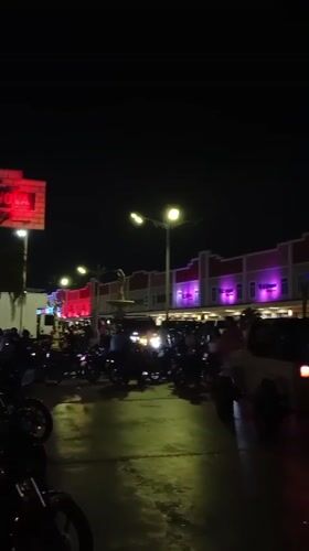 Night car meet draws crowds in Porlamar, Venezuela