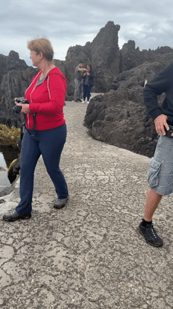 Tourists enjoy swimming, sightseeing at Porto Moniz volcanic pools