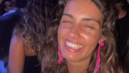 Late-night party scene in Quarteira, Portugal