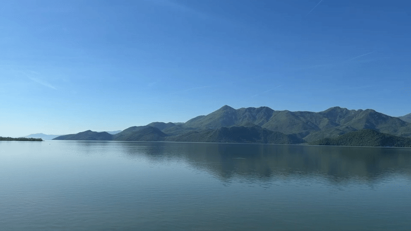 Morning lake views documented near Vranjina Montenegro