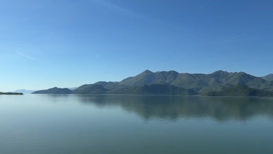 Morning lake views documented near Vranjina Montenegro