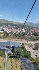 Cable car ride captures scenic aerial views of Charvak