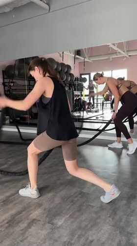 Early morning workout session captured at Ternopil gym