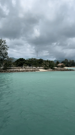 Morning ferry operations continue at Thong Sala Pier, Thailand