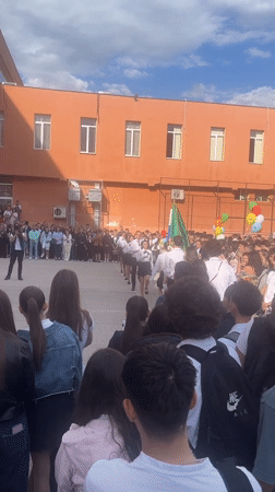 Ordinary moments captured across Blagoevgrad: students, flowers, fast food