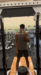 Late-night gym session captured in Los Angeles fitness facility