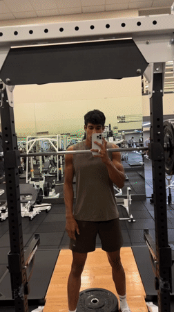 Late-night gym session captured in Los Angeles fitness facility