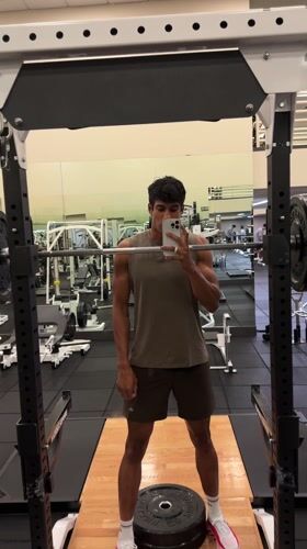 Late-night gym session captured in Los Angeles fitness facility