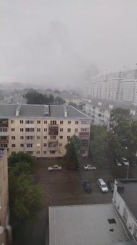 Heavy rain and hail hit Yekaterinburg during afternoon hours
