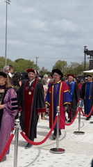 Chapman University holds outdoor graduation ceremony in Orange