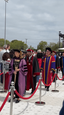 Chapman University holds outdoor graduation ceremony in Orange