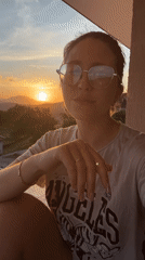 Sunset photo session captured from Podgorica balcony
