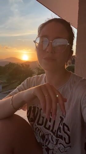 Sunset photo session captured from Podgorica balcony
