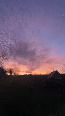 Solar home sunset, social media posts captured in German villages