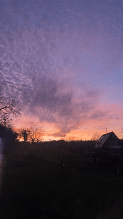 Solar home sunset, social media posts captured in German villages