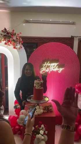 Birthday party celebration captured in Chennai with decorations and cake