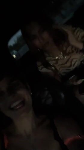 Two women film themselves in car in La Quinta