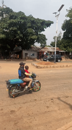 Daily street life documented around Bukuru, Nigeria roundabout