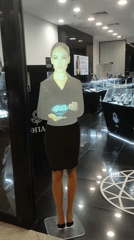 Moscow shopper documents mall stores and snowy taxi