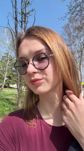 Woman in sunglasses photographed in park area, Kragujevac
