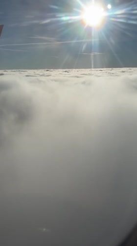 EasyJet passenger documents aerial views over Luxembourg countryside