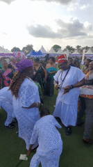 Community celebration with traditional leader held in Awkuzu, Nigeria