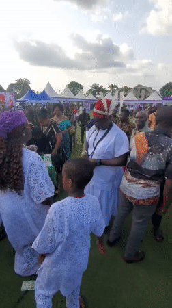 Community celebration with traditional leader held in Awkuzu, Nigeria